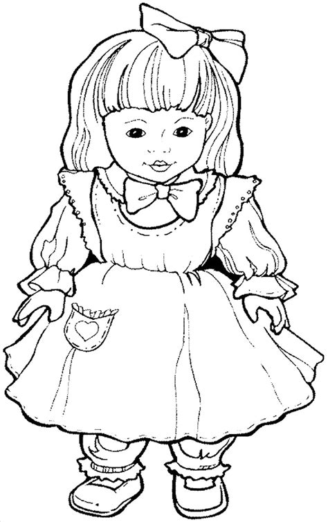 Doll Coloring Pages Printable